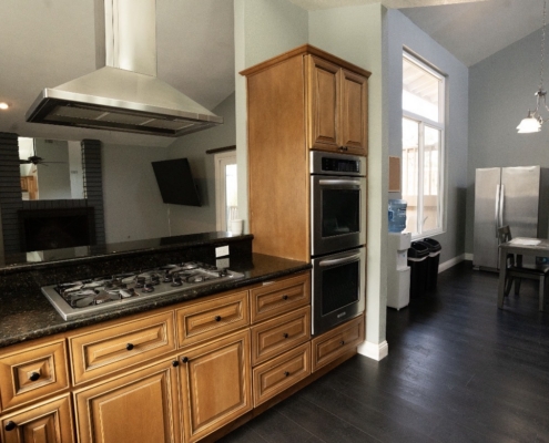Modern shared kitchen with ample space for cooking, meal prep, and daily routines.